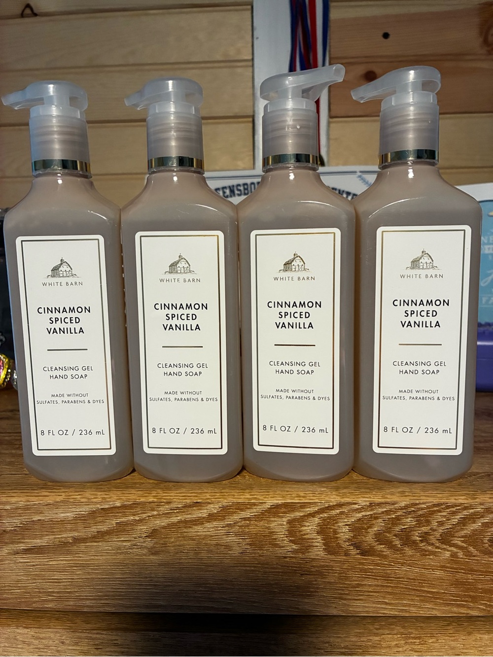 White Barn Cinnamon Spiced Vanilla Hand Soap — Beige